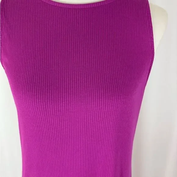 LOFT Sleeveless Magenta Maxi Dress - Picture 3 of 7